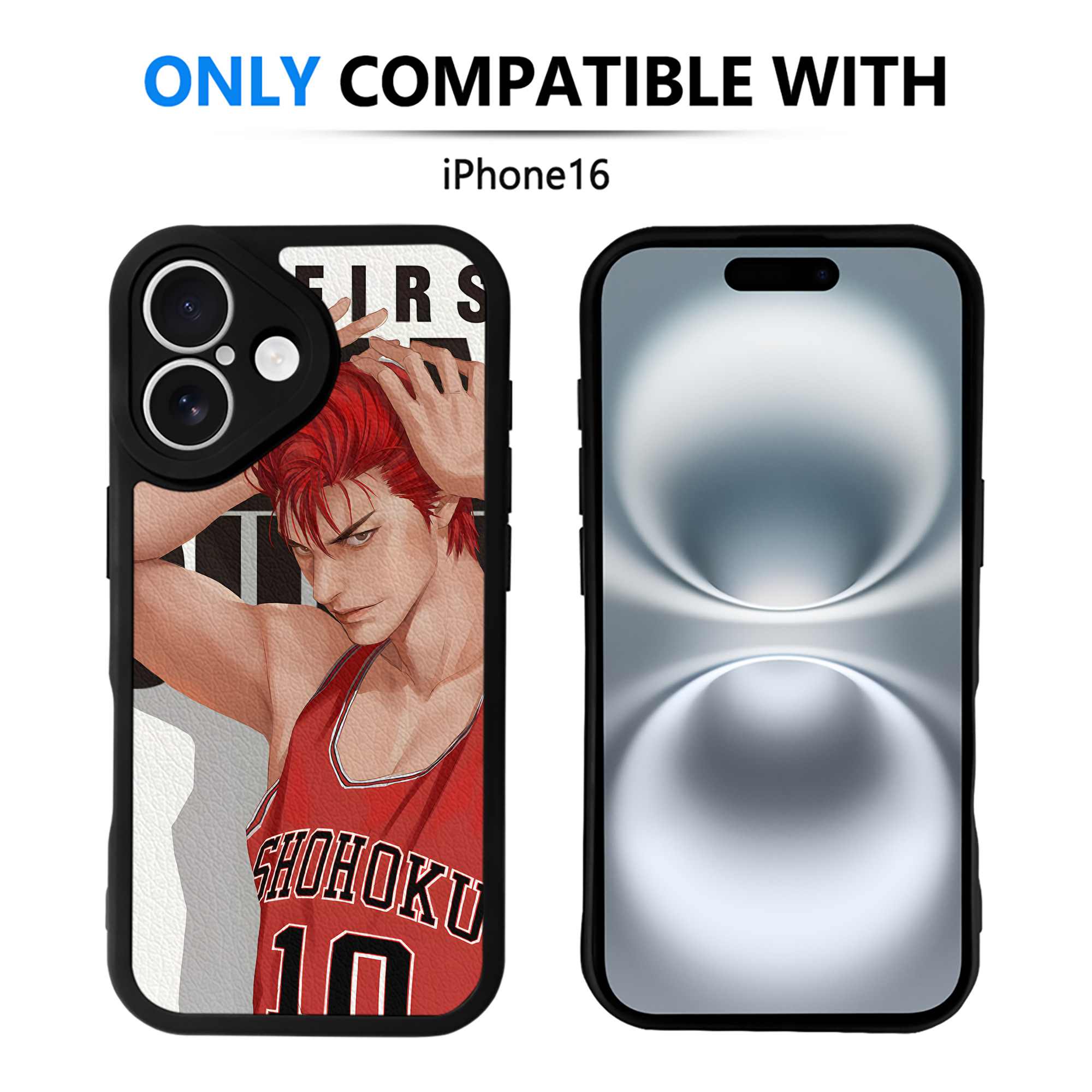 （画像用） SLAM DUNK／スラムダンク 【iPhone 16シリーズ対応】シリコンスマホケース（レザー調） 材質：シリコン